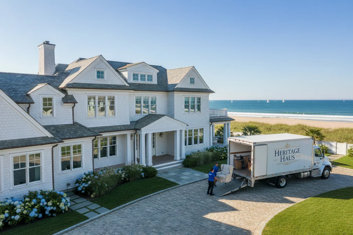 Heritage Haus furniture pickup at a Hamptons home